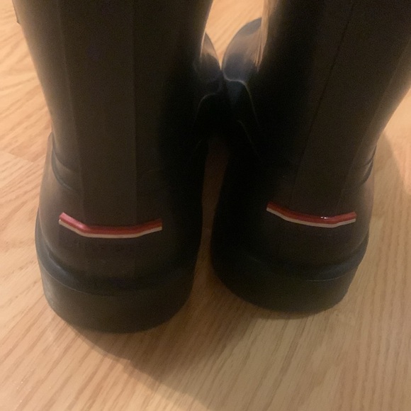 Tommy Hilfiger Rainboot Plaid Navy Blue Size 9 - Picture 3 of 6